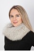 Arctic fox fur neck warmer